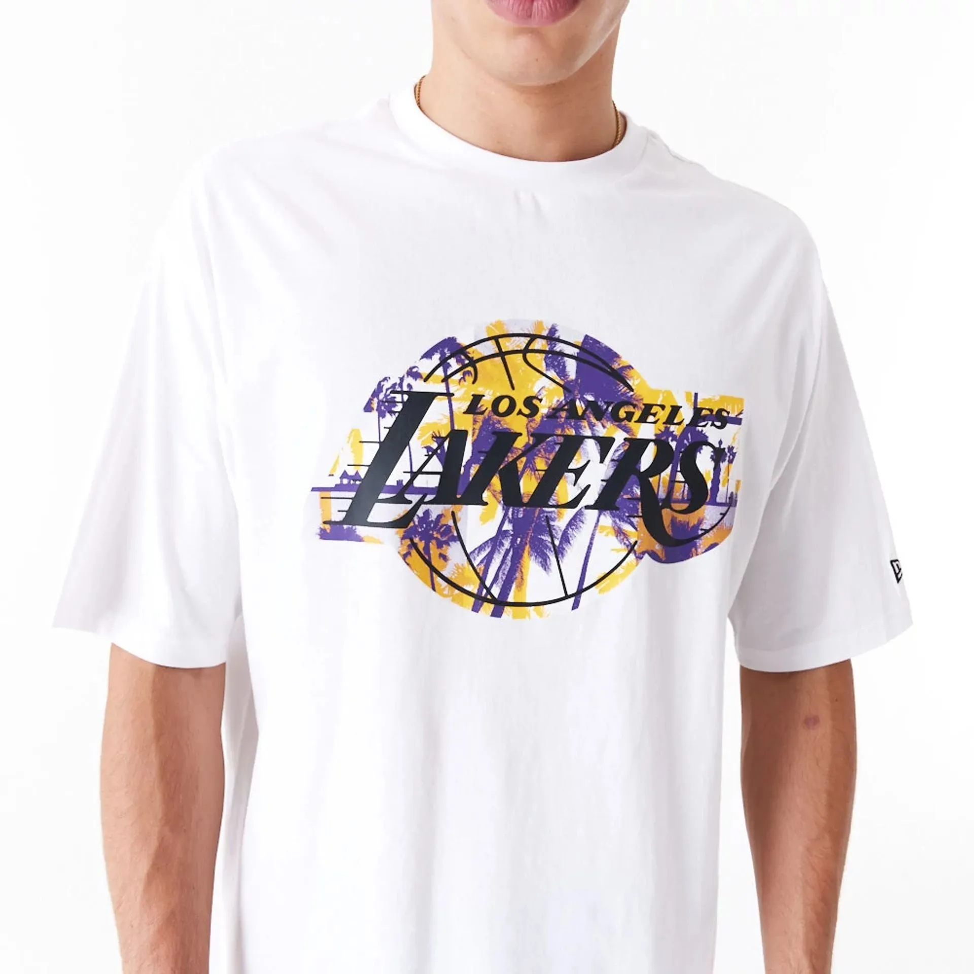 Camiseta Oversized LA Lakers NBA Large Infill