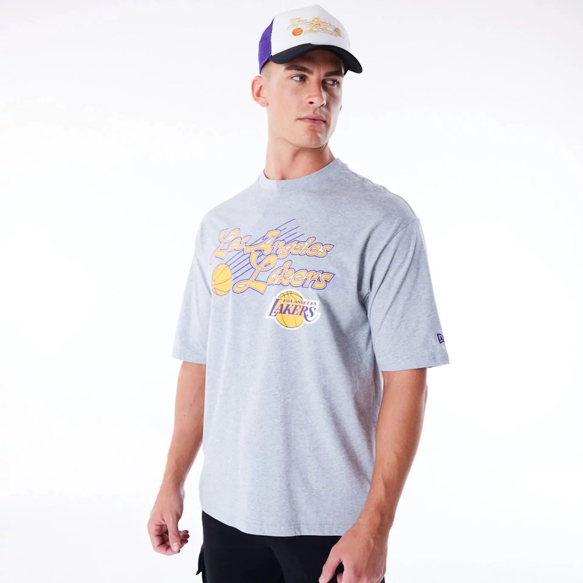 Camiseta Oversized LA Lakers NBA Script