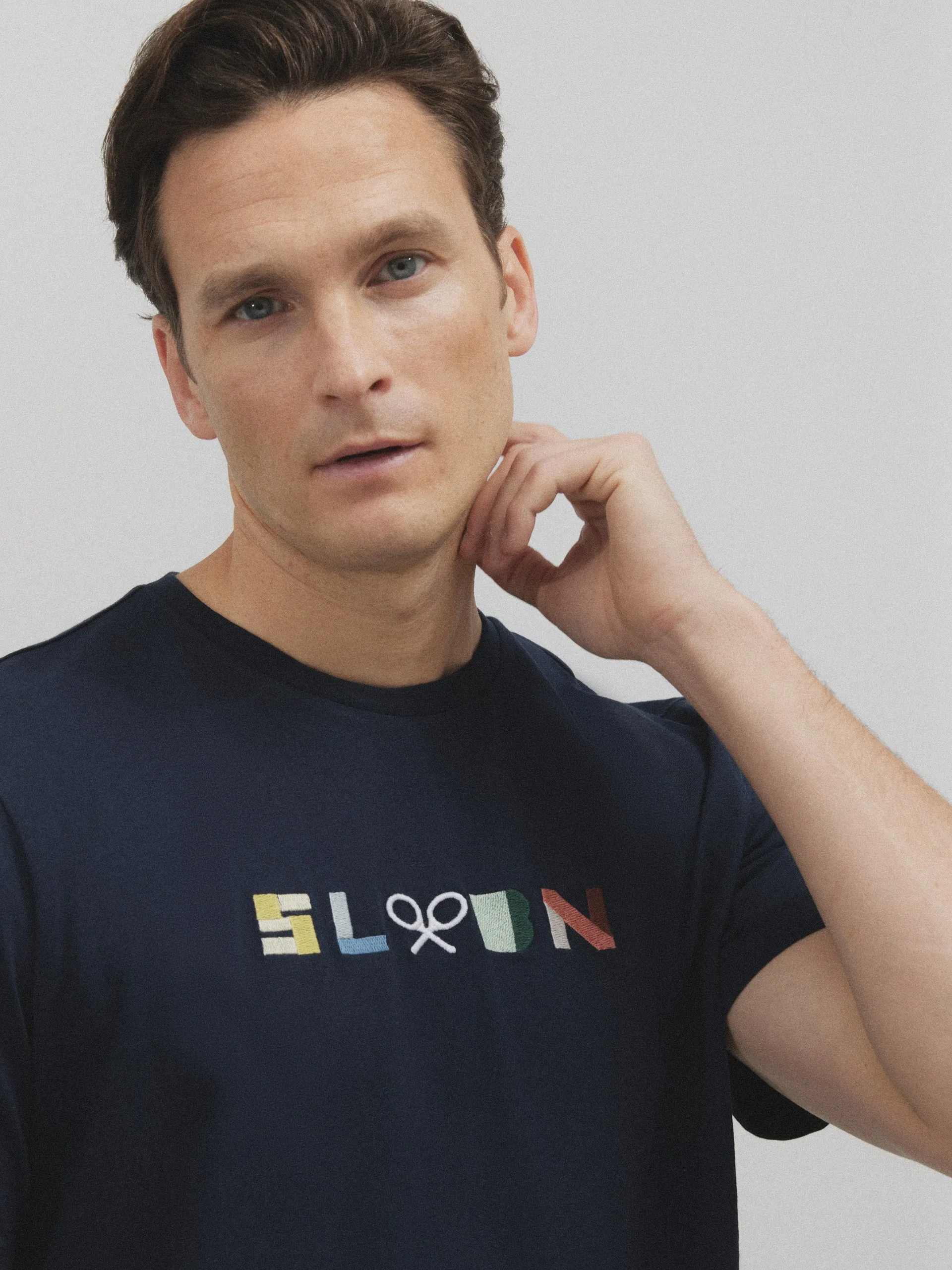 Camiseta SLBN azul marino