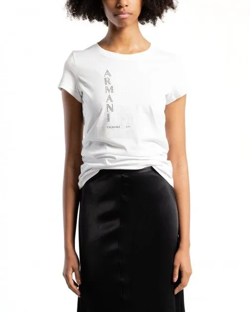 camiseta slim fit Armani Exchange 3DYT05 Blanco