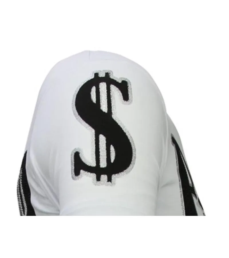 CAMISETAS  BILLIONAIRE BOSS  RHINESTONE CAMISETAS   BLANCO