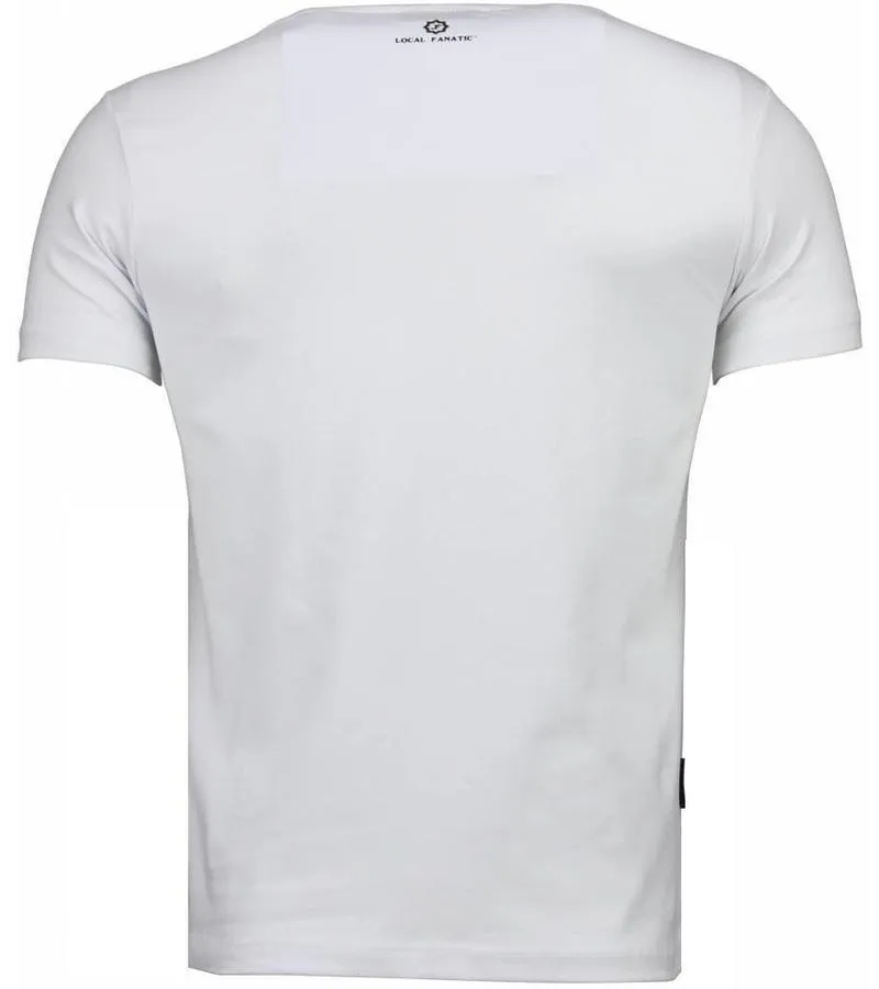 CAMISETAS  GOLDEN BOY VS IRON MIKE  CAMISETAS PERSONALIZADAS  BLANCO