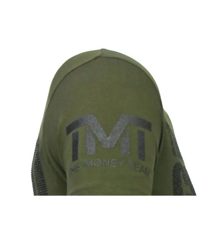 CAMISETAS  MONEY TEAM CHAMP  RHINESTONE CAMISETAS  VERDE