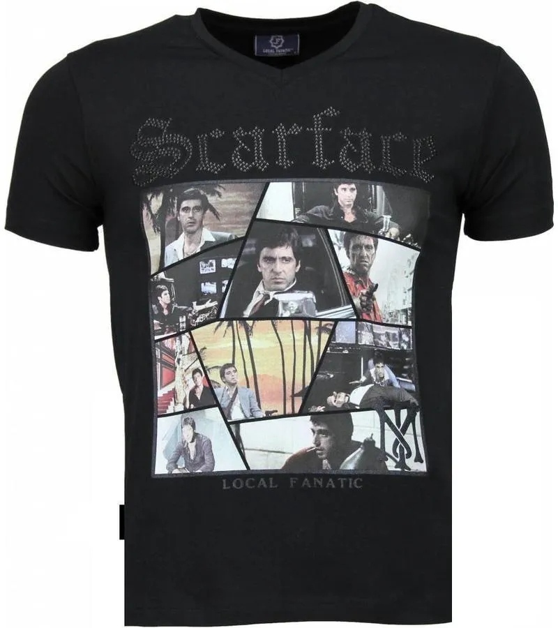 CAMISETAS  SCARFACE TM CAMISETAS PERSONALIZADAS  NEGRO