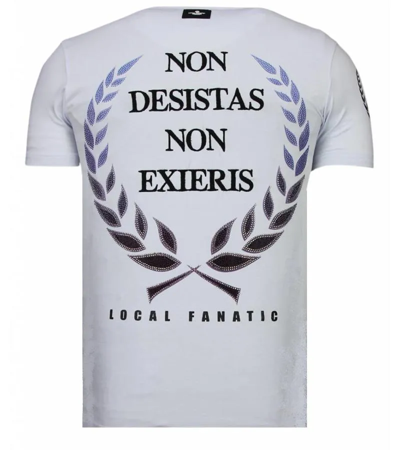 CAMISETAS  SKULL ORIGINALS  RHINESTONE CAMISETAS   BLANCO