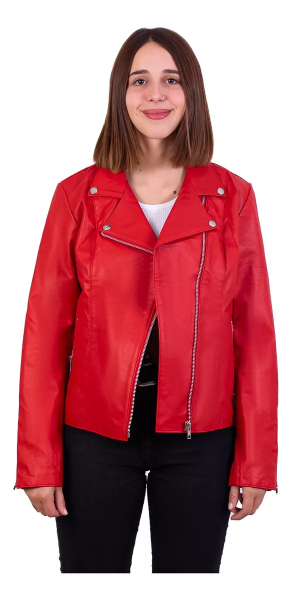 CAMPERA DE CUERO DE VACA DE MUJER, CUERO VACUNO 100%  134