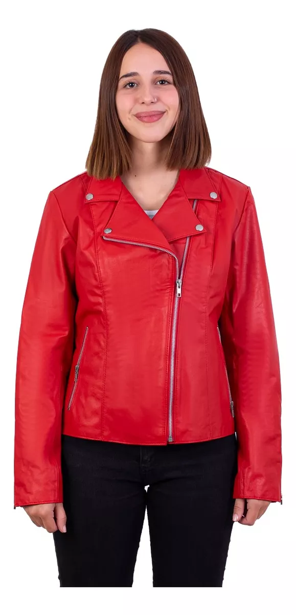 CAMPERA DE CUERO DE VACA DE MUJER, CUERO VACUNO 100%  134