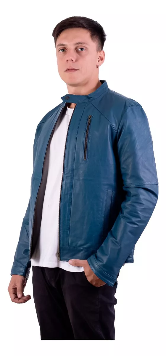 CAMPERA DE CUERO DE VACA HOMBRE, CUERO VACUNO 100%  GABRI