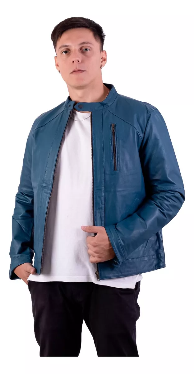 CAMPERA DE CUERO DE VACA HOMBRE, CUERO VACUNO 100%  GABRI
