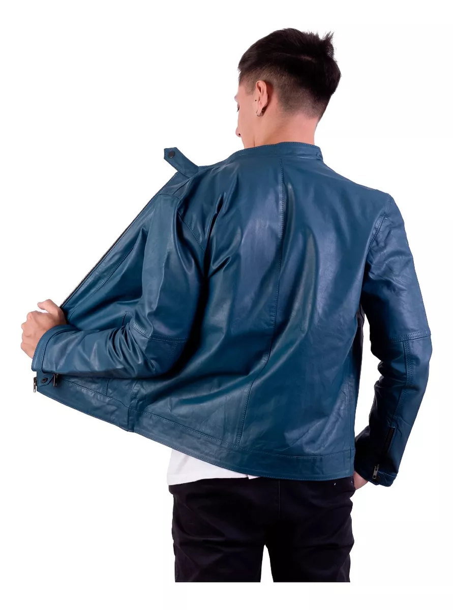 CAMPERA DE CUERO DE VACA HOMBRE, CUERO VACUNO 100%  GABRI
