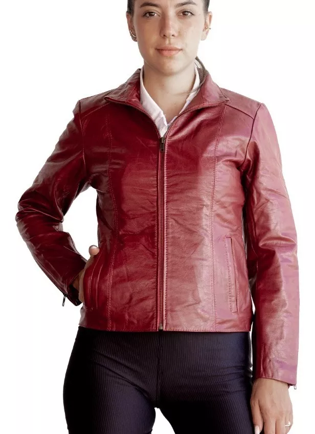 CAMPERA DE CUERO VACUNO 100% LEGITIMO DE MUJER  ART: 128
