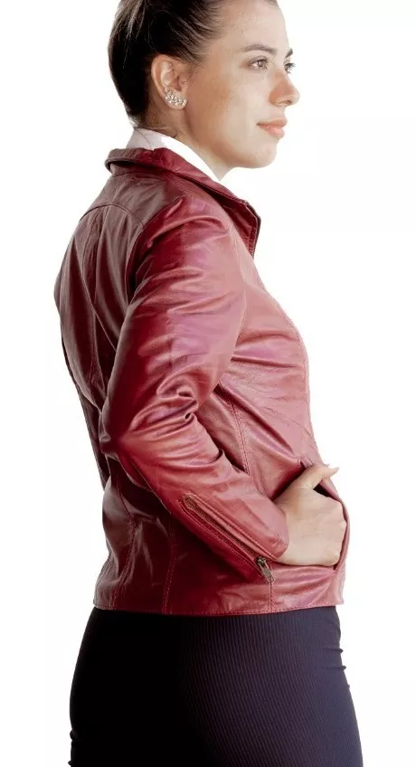 CAMPERA DE CUERO VACUNO 100% LEGITIMO DE MUJER  ART: 128
