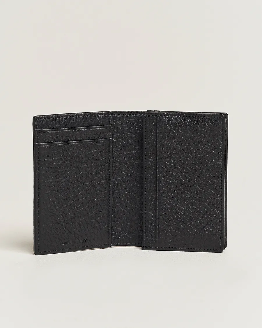 Canali Grain Leather Billfold Black