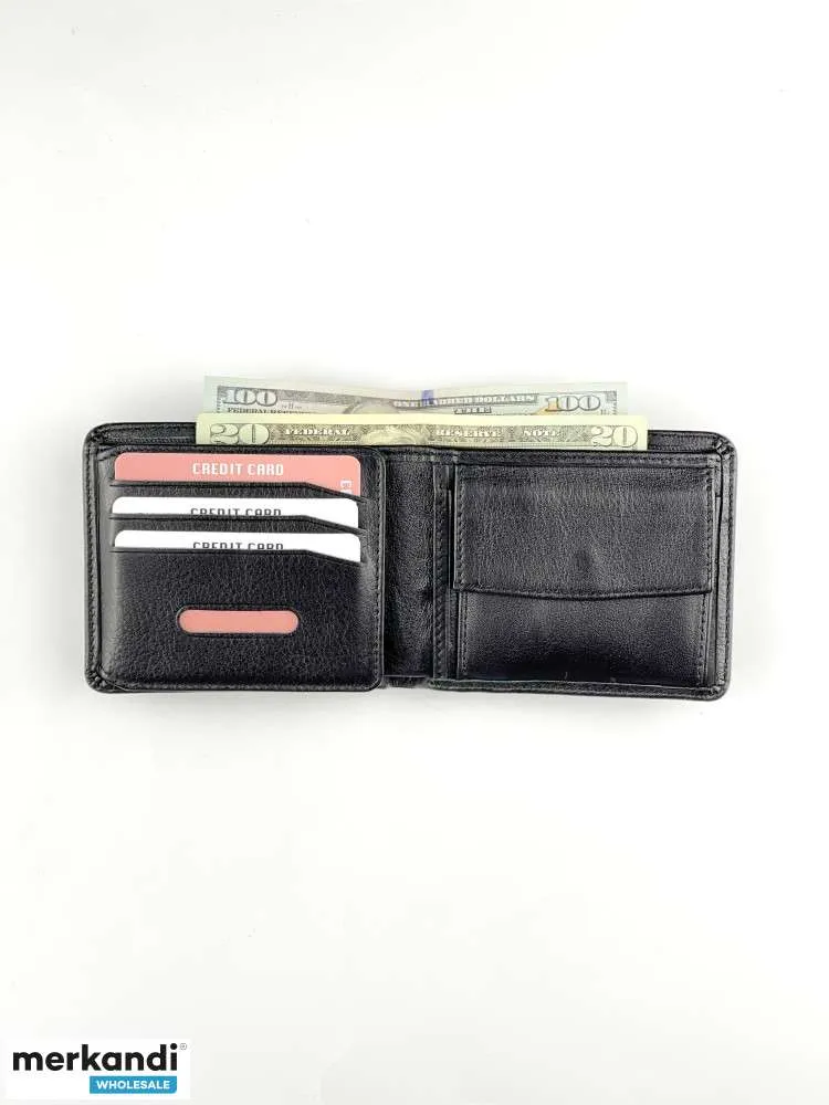 Carteras de cuero genuino, billetera de hombres, billetera de mujeres, titular de tarjeta de cuero genuino,