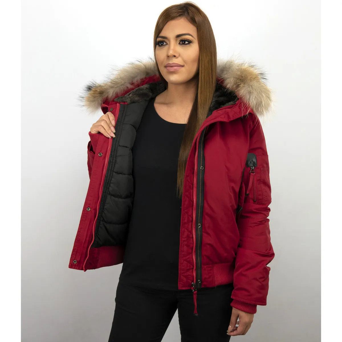 Chaqueta Corta De Invierno Para