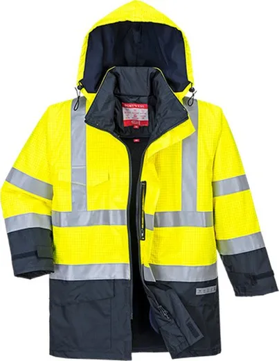CHAQUETA DE ALTA VISIBILIDAD MULTIPROTECCIóN BIZFLAME RAIN