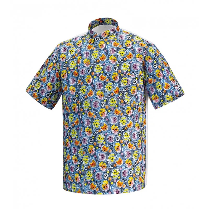 CHAQUETA DE COCINA OTTAVIO DE MICROFIBRA DOGS & CATS  EGOCHEF