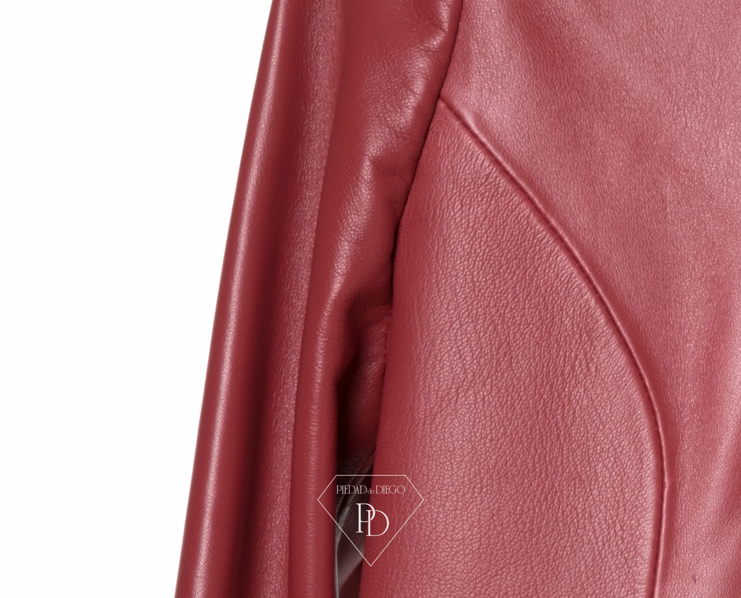 Chaqueta de Cuero mujer Cereza