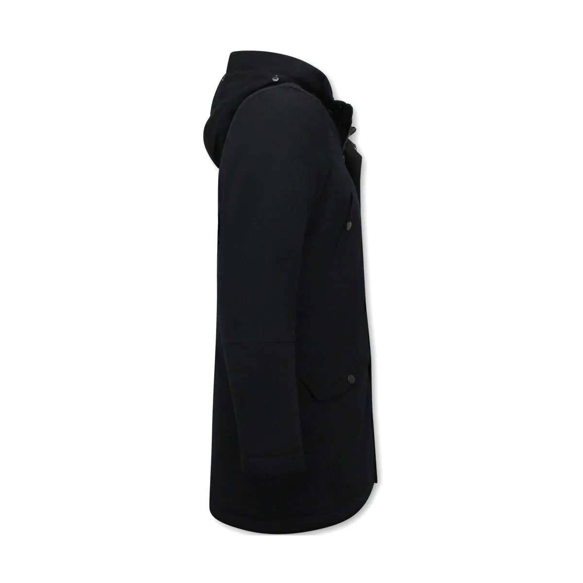 Chaqueta De Invierno Negra Para
