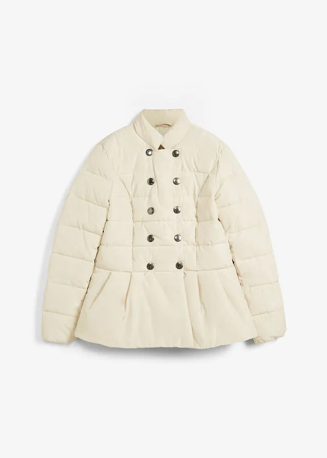 Chaqueta guateada gris guijarro