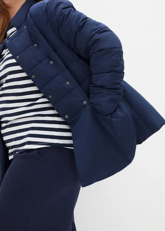 Chaqueta guateada gris guijarro