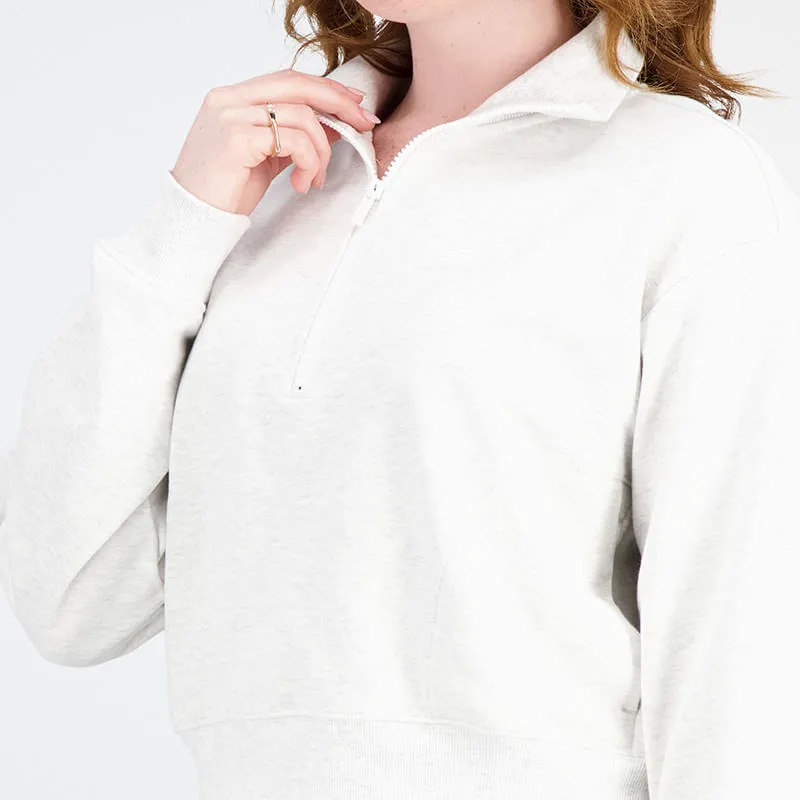 Chaqueta Padded Para Mujer Athletics French Terry Zip New Balance 56551