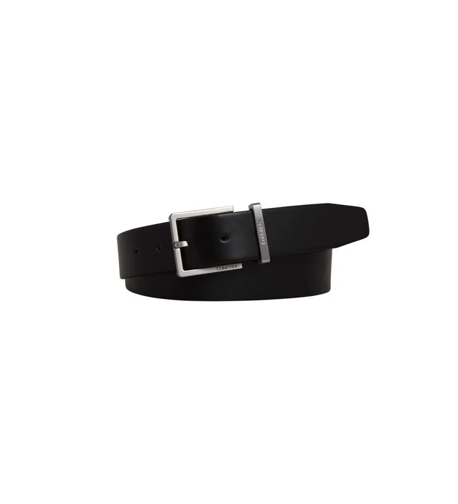 Cinturón de piel Cuero negro