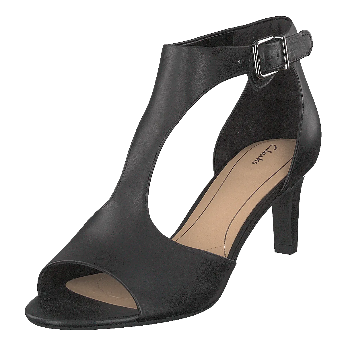 Clarks zapatos Laureti Star Black Leather