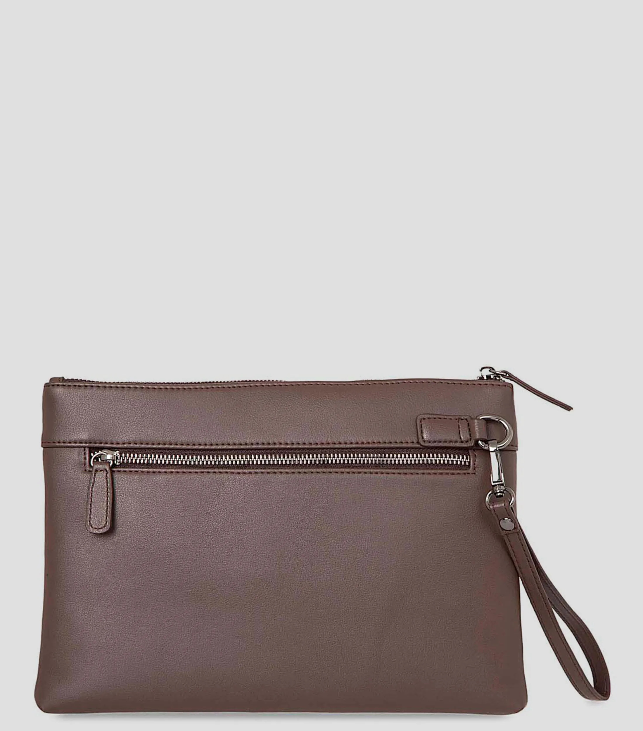 Clóe Bolso Wristlet en piel con monogram Hombre
