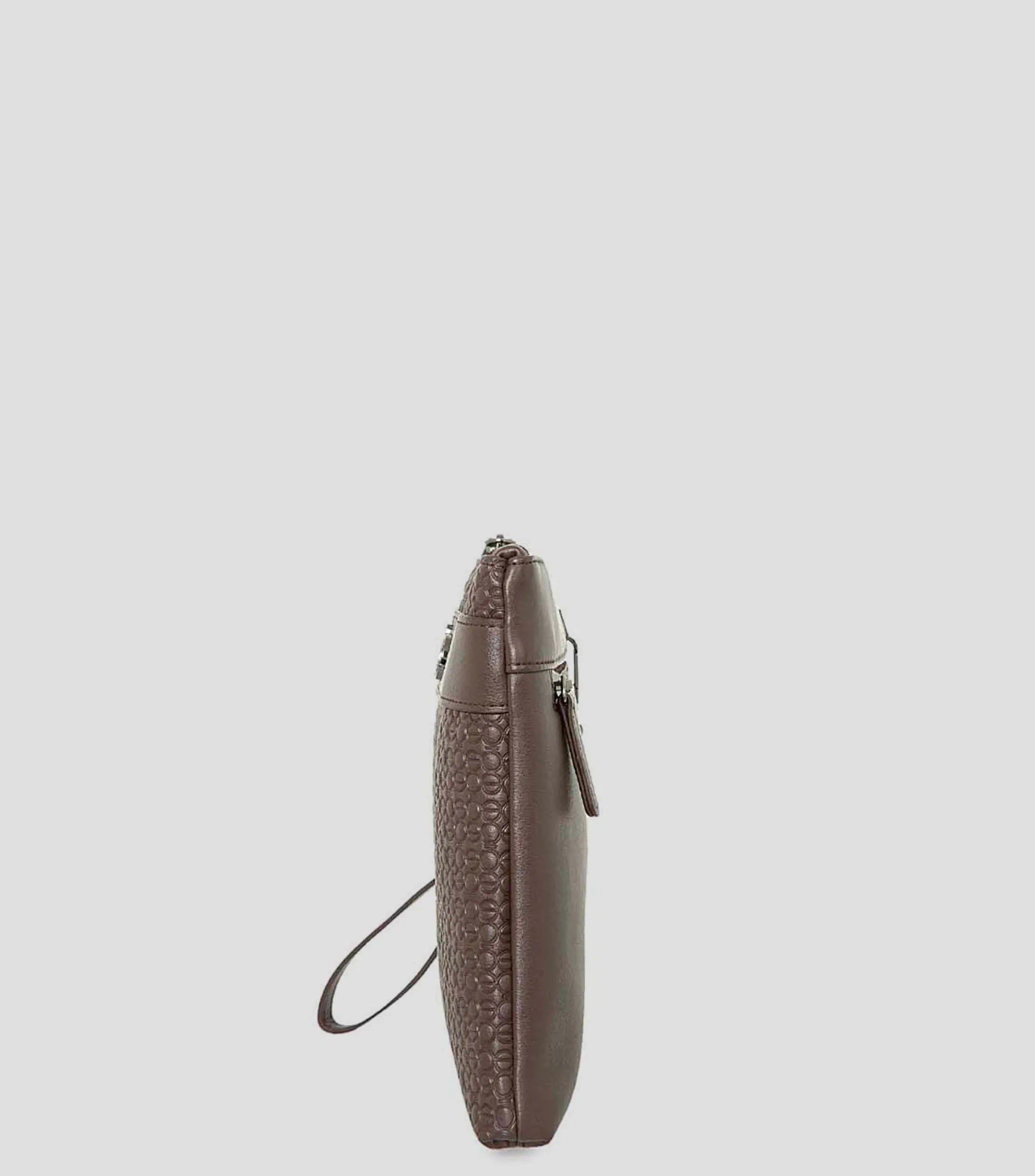 Clóe Bolso Wristlet en piel con monogram Hombre