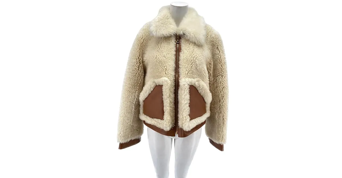 COACH Chaquetas T.Lana Internacional XL Blanco 