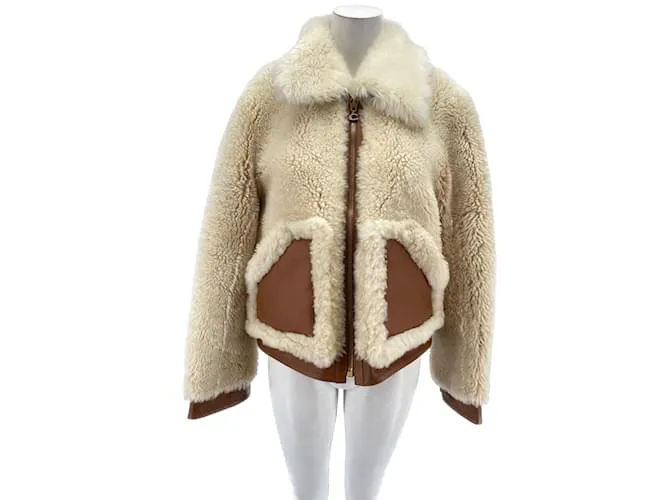 COACH Chaquetas T.Lana Internacional XL Blanco 