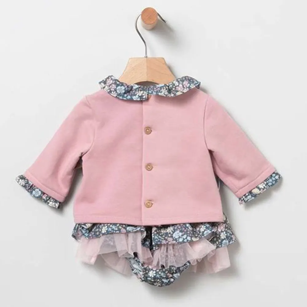 Coco Acqua Conjunto Pack de bebé niña 80309 ROSA NUDE CORDONETS