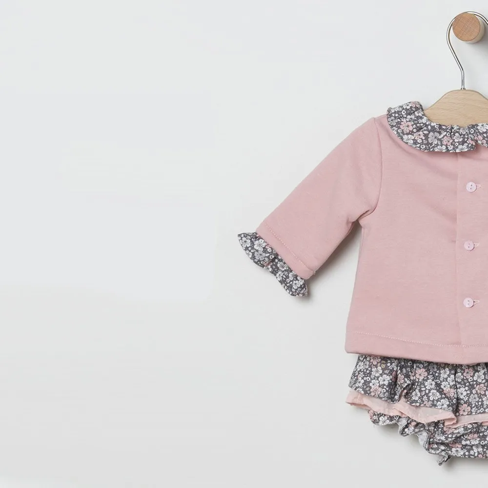 Coco Acqua Vestido de bebé niña 80310 NUDE CORDONETS