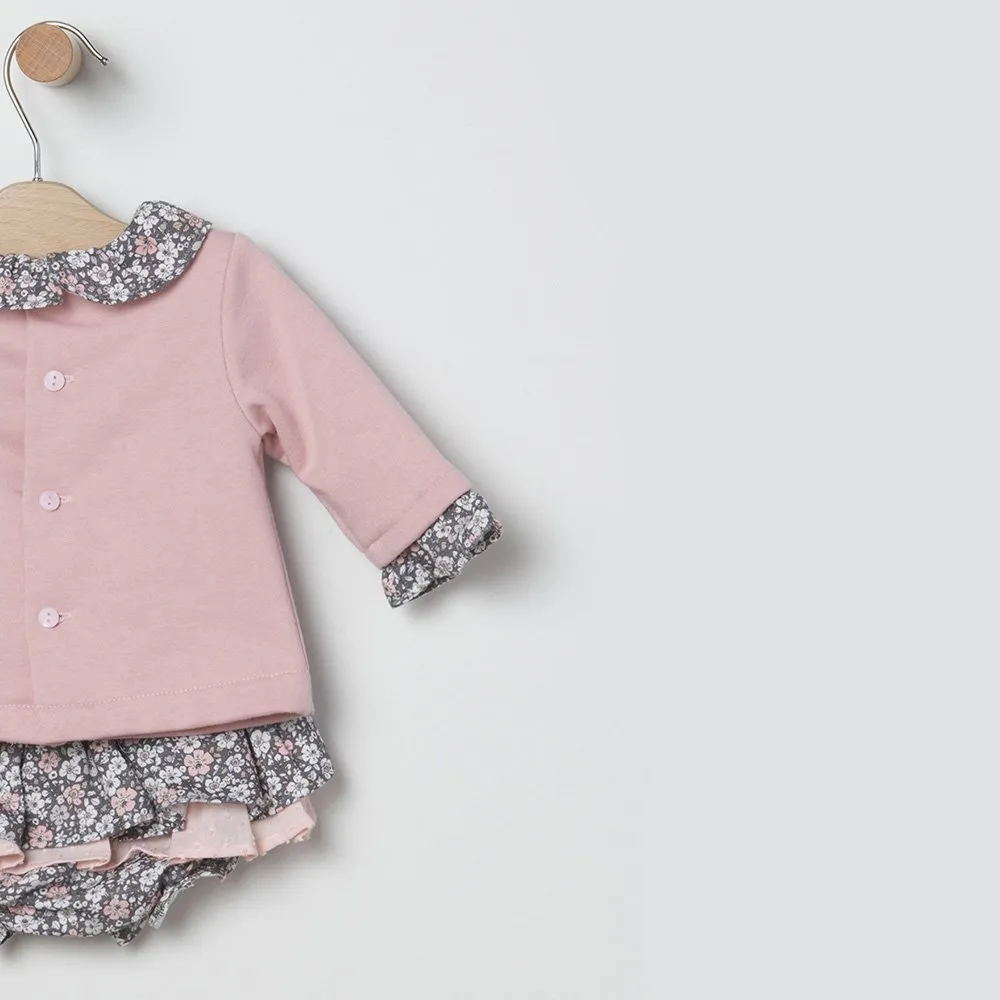Coco Acqua Vestido de bebé niña 80310 NUDE CORDONETS