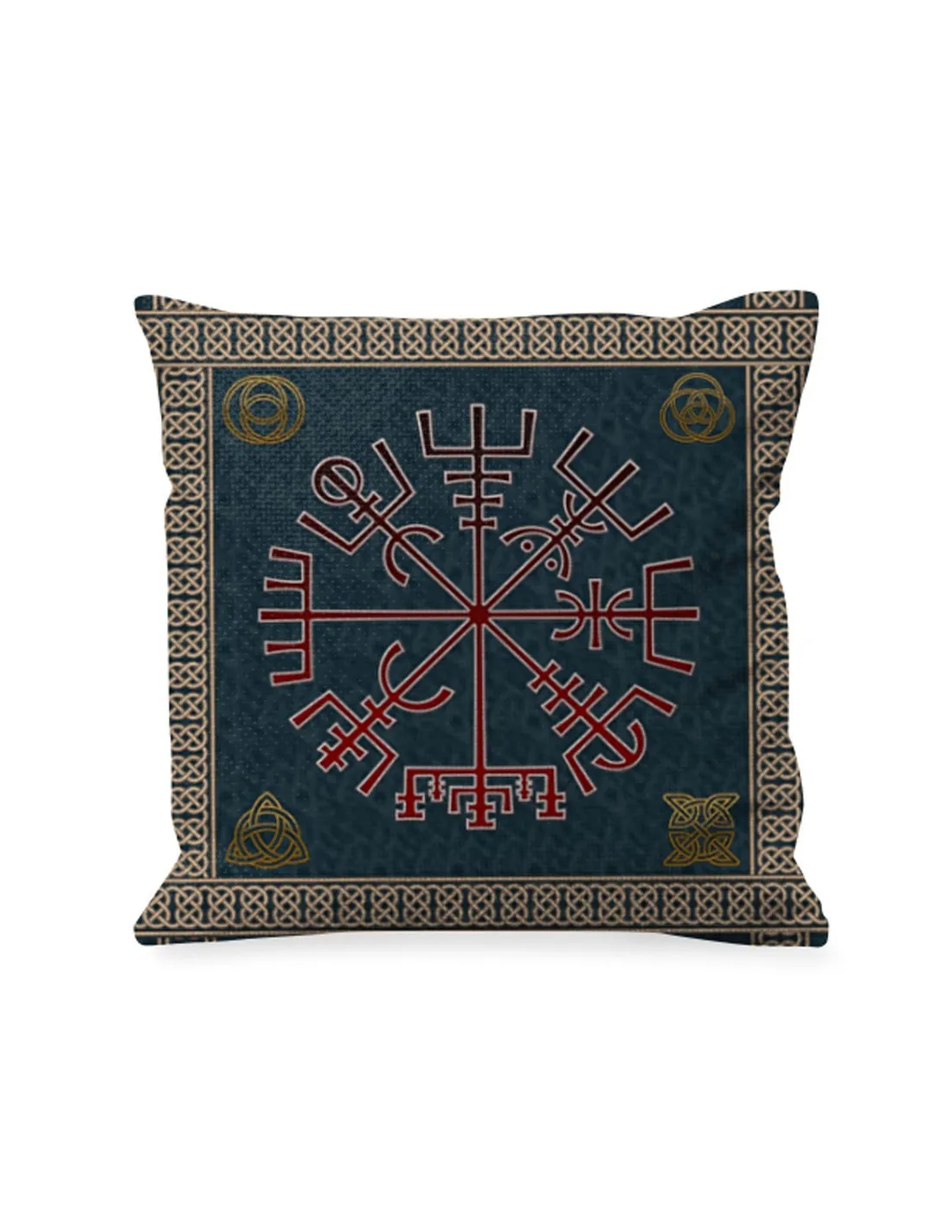 Cojín símbolo Vegvisir Celta