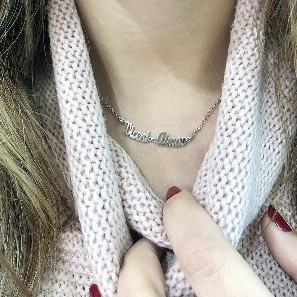 *Colgante Nombre personalizado con Infinito