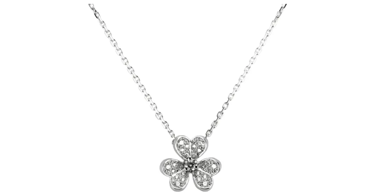 Collar Mini Frivole en Oro Blanco de Van Cleef & Arpels 
