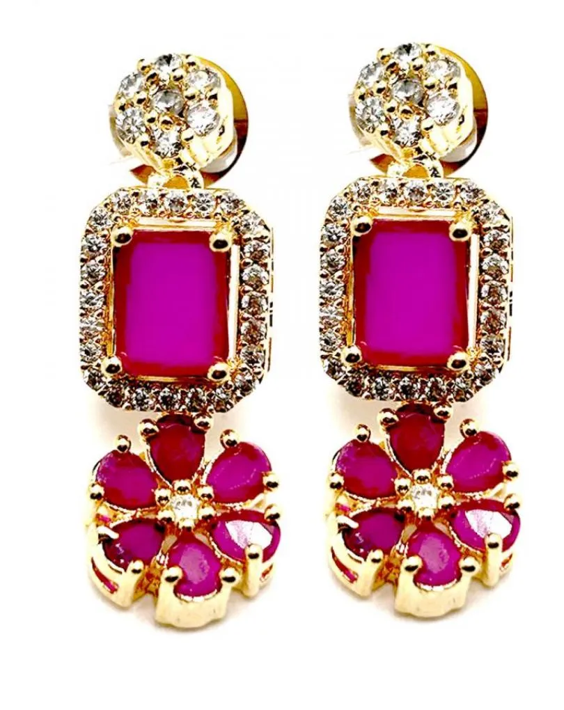 COLLARES FUCSIAS PARA BODAS DISEÑO EXQUISITO DE FLORES