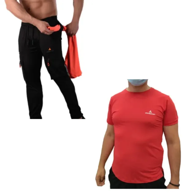 Combo Url! Pantalón Cargo + Remera Deportiva Hombre azl