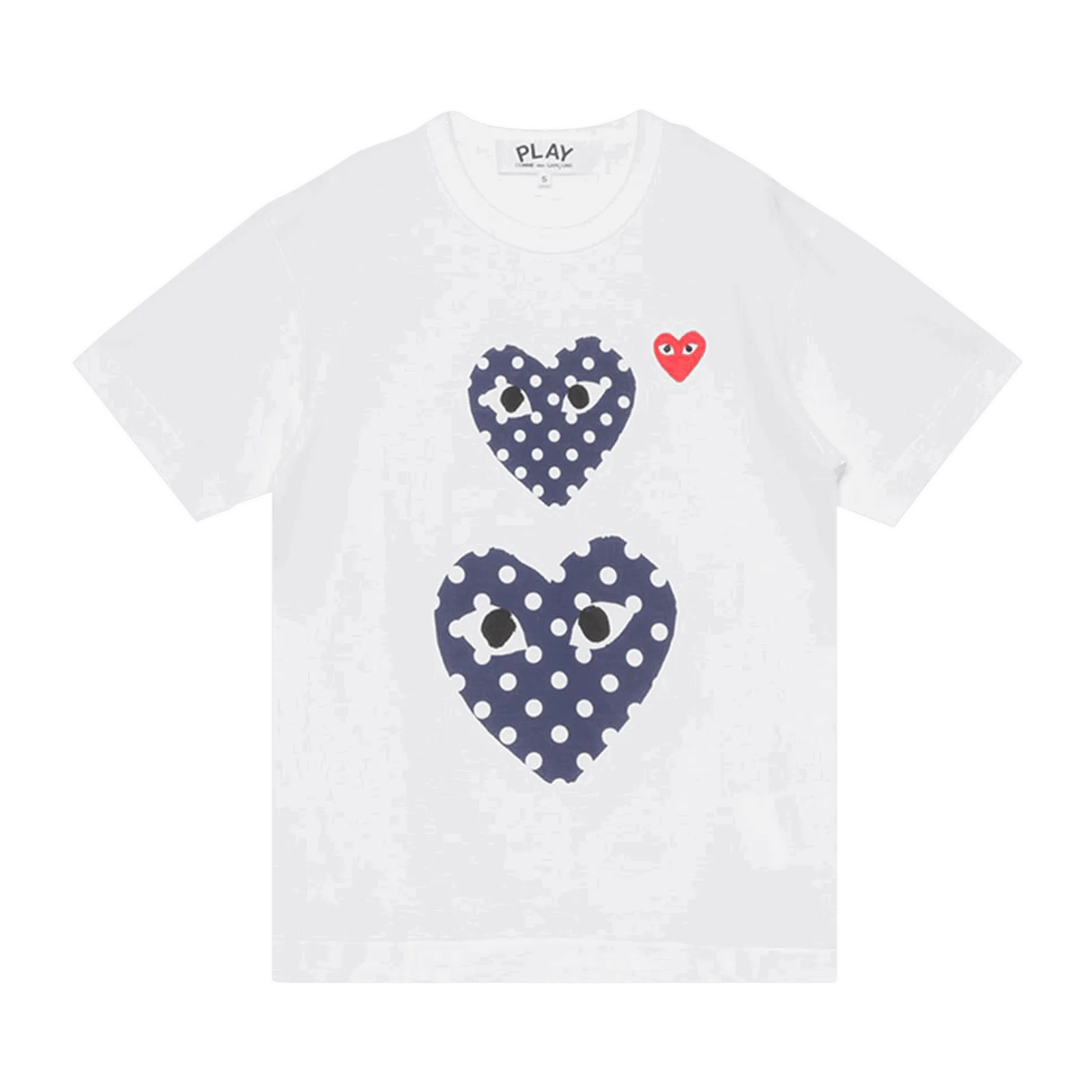 COMME DES GARçONS PLAY POLKA DOT DUO TSHIRT