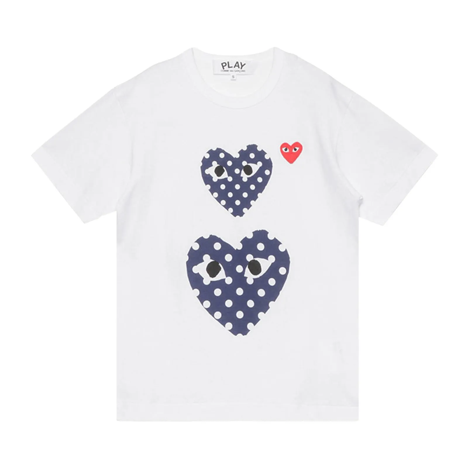 COMME DES GARçONS PLAY POLKA DOT DUO TSHIRT