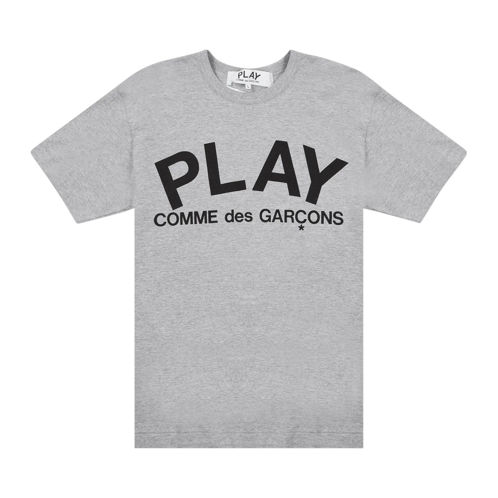 COMME DES GARçONS PLAY TEXT TSHIRT