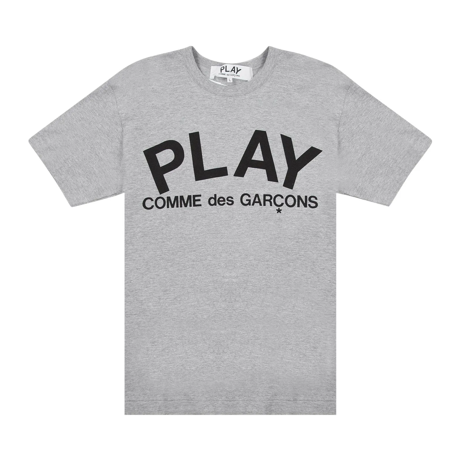 COMME DES GARçONS PLAY TEXT TSHIRT