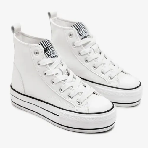 CONGUITOS BJSH362001 Zapatillas Napa Blancas Alta 