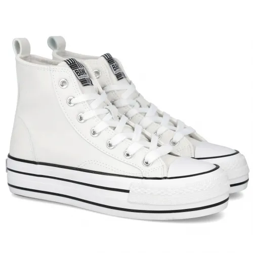 CONGUITOS BJSH362001 Zapatillas Napa Blancas Alta 