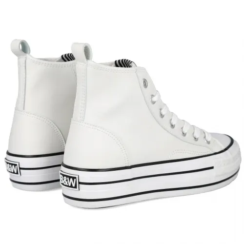 CONGUITOS BJSH362001 Zapatillas Napa Blancas Alta 