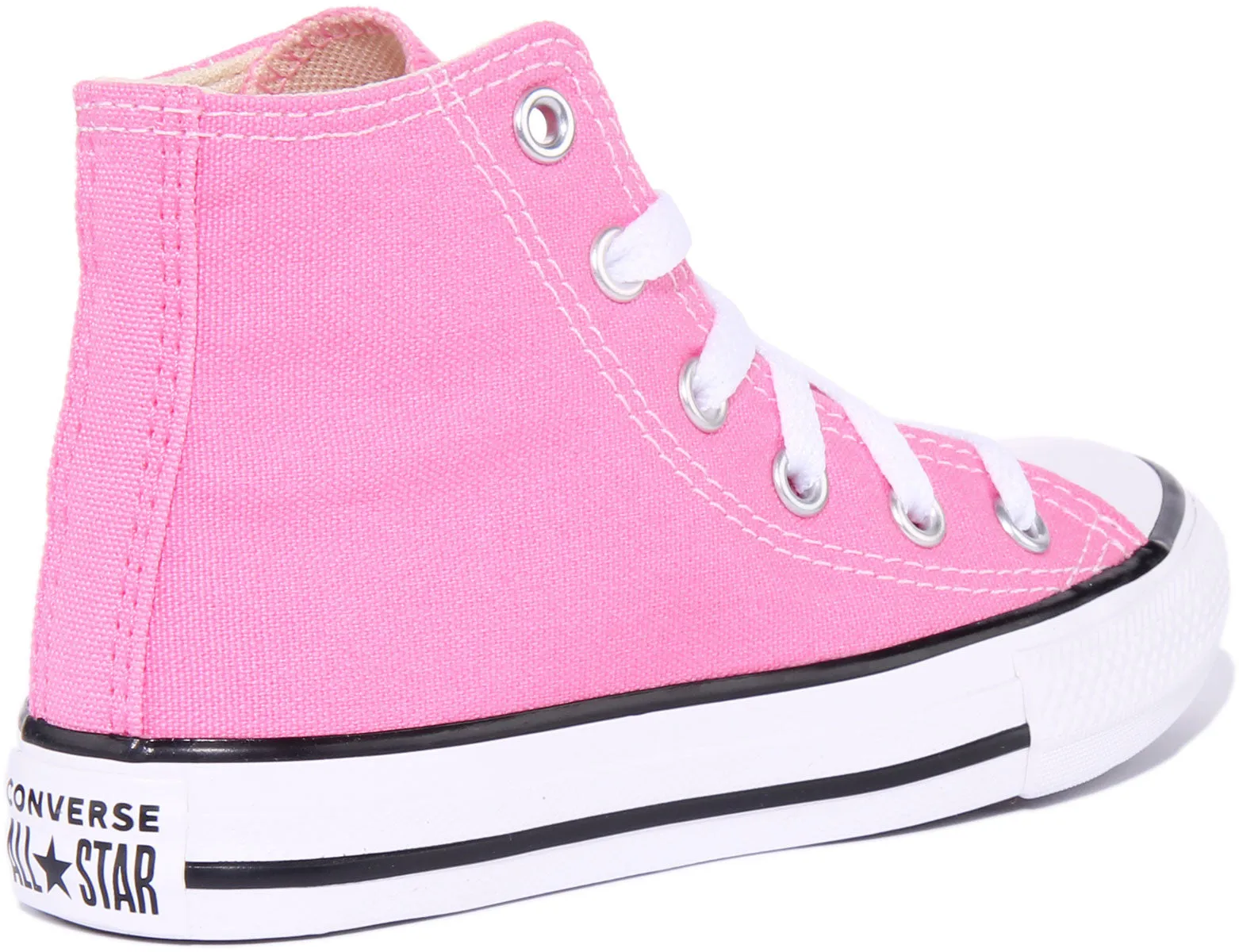 Converse Chuck Taylor All Star Hi Zapatillas de lona con cordones para niños en rojo