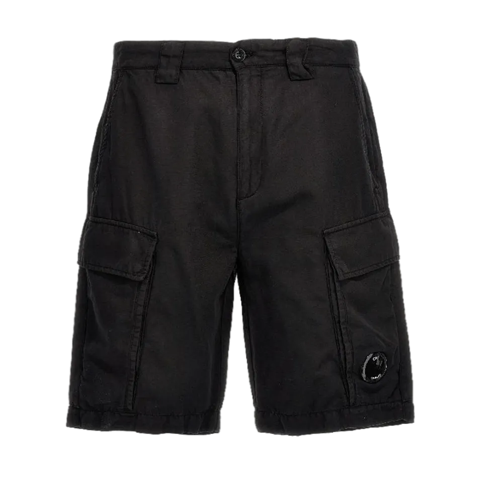 C.P. COMPANY BERMUDA CARGO BLACK MEN 14CMBE327A006273G999