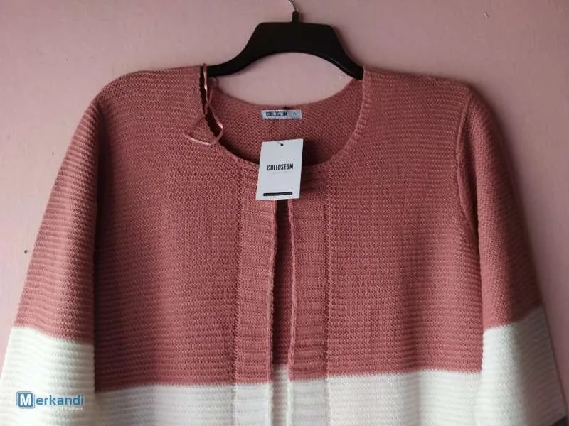 Cárdigan de rayas boyfriend boyfriend de manga larga para mujer tops casuales abiertos de invierno más pequeños a XXL